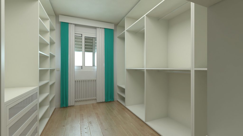 Dressing sur mesure Delgado, vue intérieure